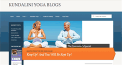 Desktop Screenshot of kundaliniyogablogs.com